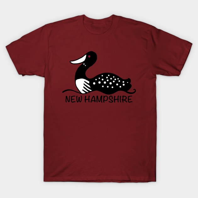 New Hampshire loon T-Shirt by Zodiart